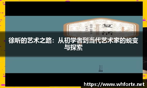 徐昕的艺术之路：从初学者到当代艺术家的蜕变与探索